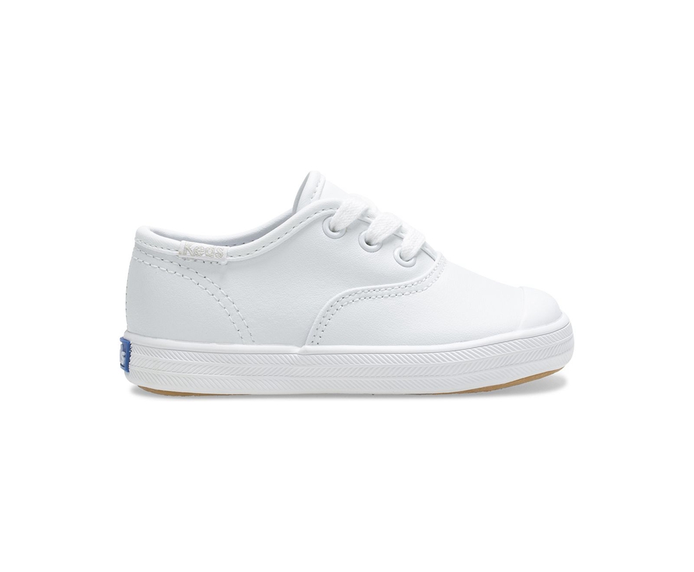 Kids Keds Sneakers - Champion Toe Cap - White - 6930-KJDAT